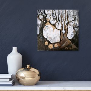 Metallic Trees 8 Painting by Cedar Lee