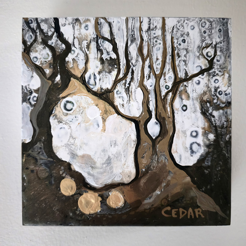 Metallic Trees 8 art print