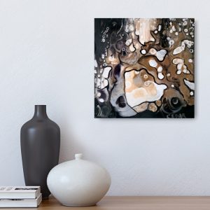 Metallic Trees 9 Abstract Painting