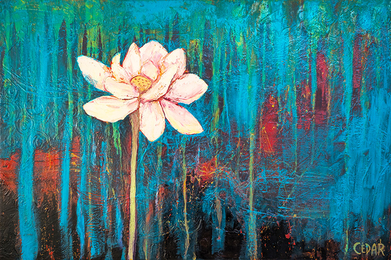 Against All Odds. 24" x 36", Oil on Canvas, © 2024 Cedar Lee