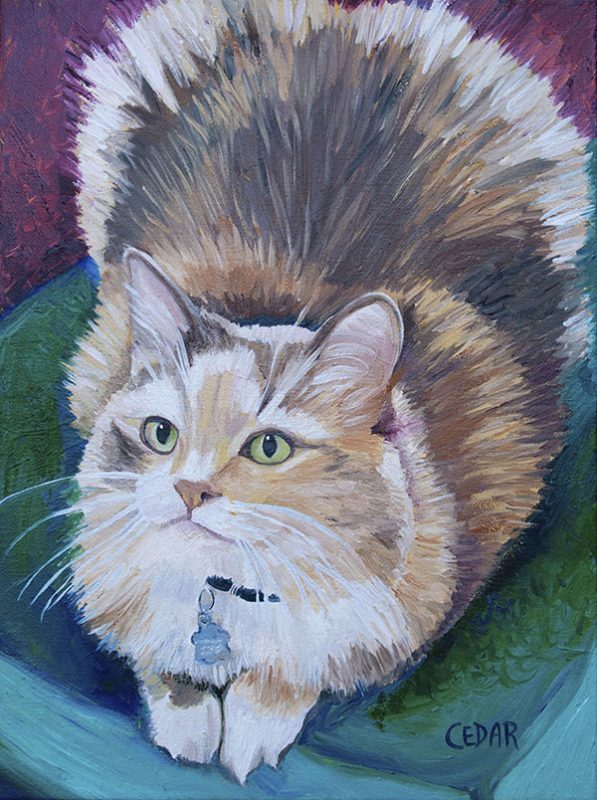 Pebbles. 16" x 12", Oil on Canvas, © 2019 Cedar Lee