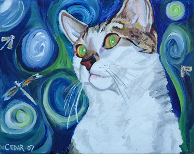 Cyrano. 8" x 10", Acrylic on Canvas, © 2007 Cedar Lee