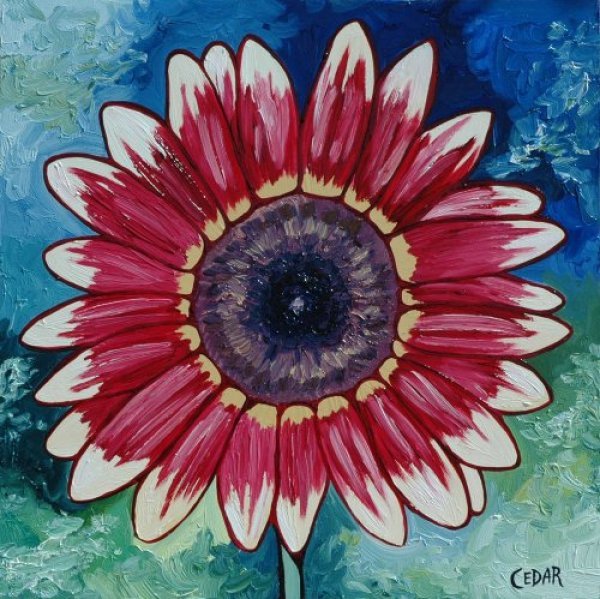 Strawberry Blonde III. 16" x 16", Oil on Panel, © 2018 Cedar Lee