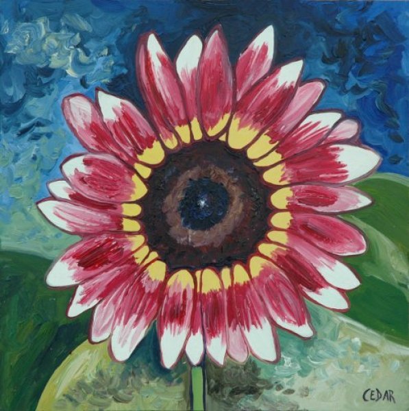 Strawberry Blonde. 16" x 16", Oil on Panel, © 2018 Cedar Lee