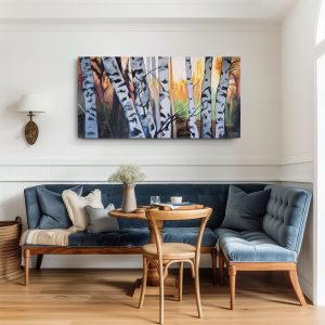 Birch Forest Afternoon 2 Canvas Print