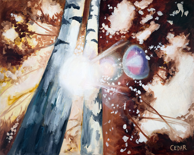 Birches in Clear Light Art Reproduction