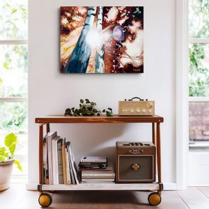 Birches in Clear Light Canvas Print