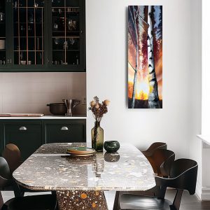 Morning Birches Canvas Print