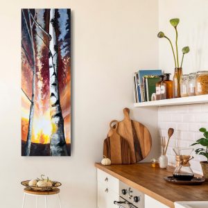 Morning Birches Painting