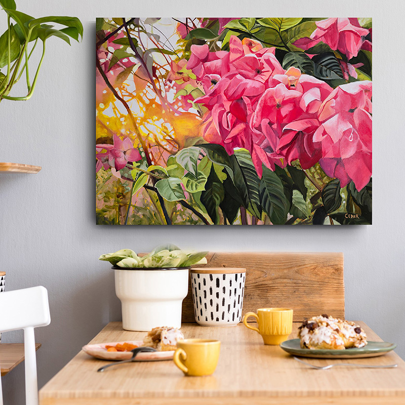 Pink Radiance Painting by Cedar Lee