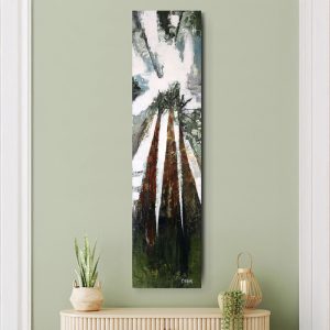Triplets Abstract Forest Art by Cedar Lee